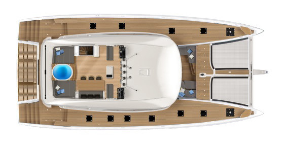 Lagoon SEVENTY 7 Flybridge Deck (Optional 3)