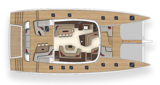 Lagoon SEVENTY 7 Main Deck