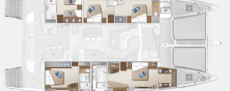 Lagoon SEVENTY 7 Lower Deck (Optional 5)