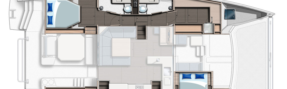 Leopard 50 Нижняя Палуба