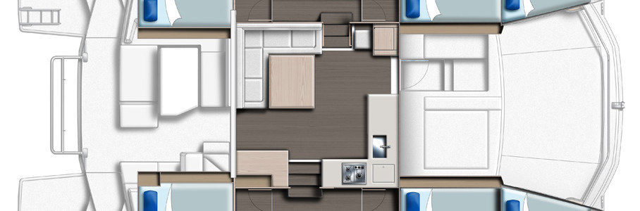 Leopard 43 PC Нижняя Палуба (Опционально)