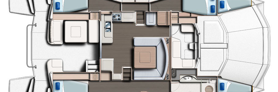 Leopard 51 PC Нижняя Палуба