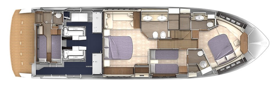 Absolute 60 FLY Lower Deck