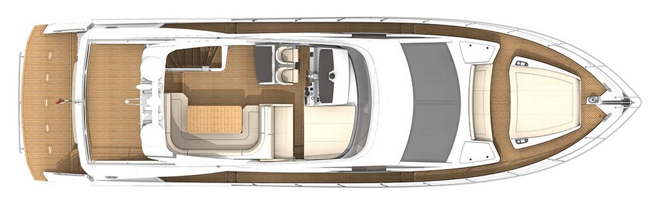 Absolute 60 FLY Flybridge Deck