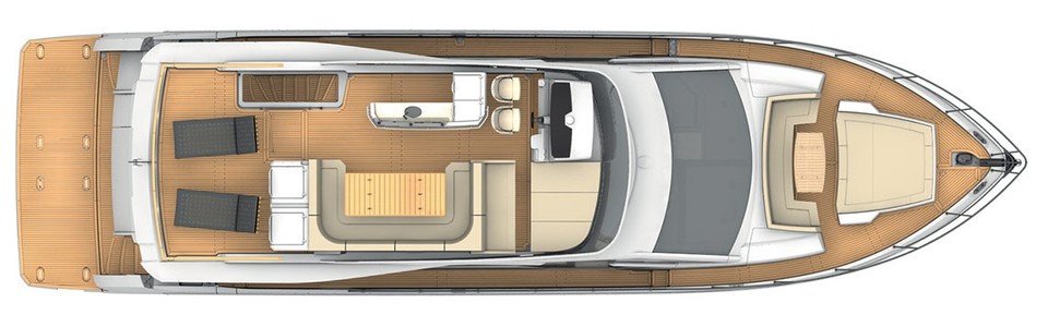 Absolute 72 FLY Flybridge Deck