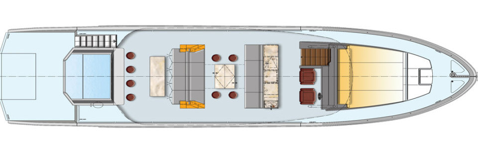 Astondoa 65 TopDeck Piano Superiore