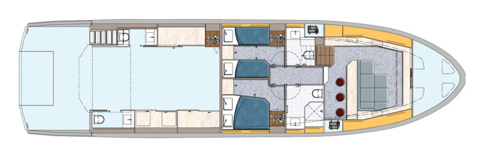 Astondoa 65 TopDeck Lower Deck