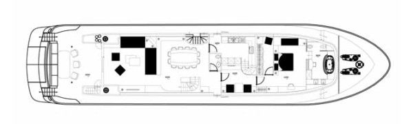 Astondoa 120 Steel Explorer Main Deck