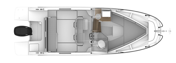 Beneteau Flyer 8 Sundeck Нижняя Палуба