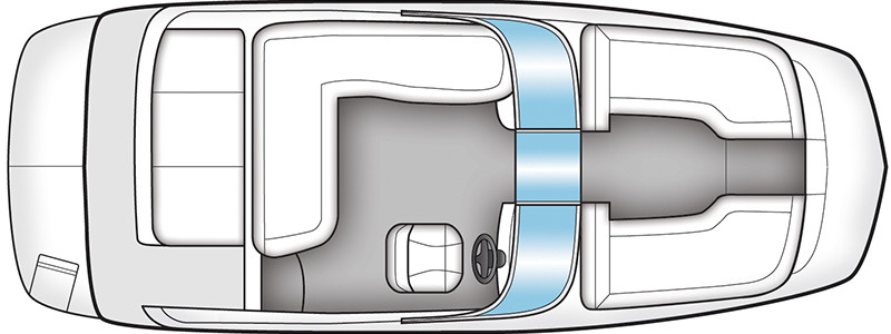 Bayliner 215 Deck Boat Piano Esterno