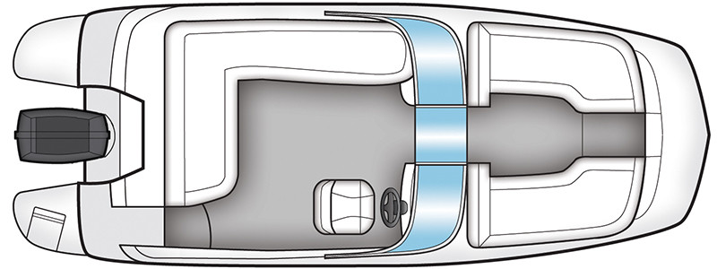 Bayliner 210 Deck Boat Вид Сверху