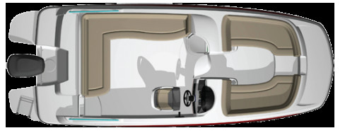 Bayliner 210 Deck Boat Вид Сверху 2