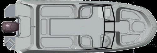 Bayliner Element E7 Вид Сверху