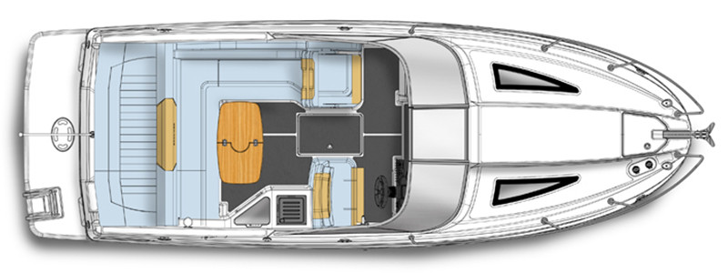 Bayliner 742 Cuddy Außenplan