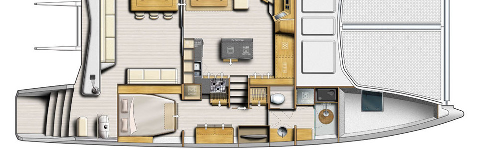 Catana 53 Unterdeck (Optional 3)