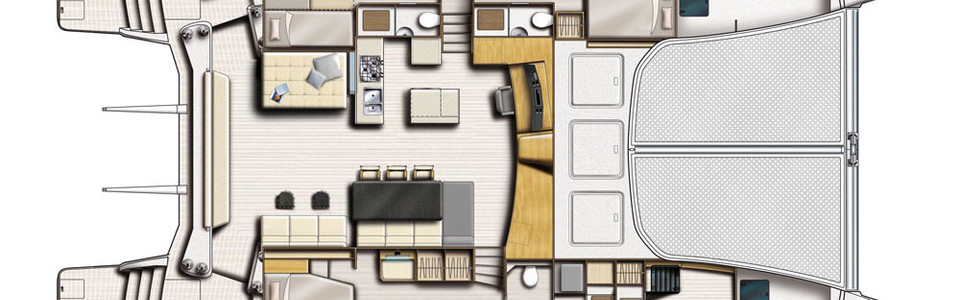 Catana 62 Unterdeck (Optional)