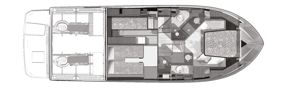 Cranchi T 43 Pont Inférieur (Option 2)