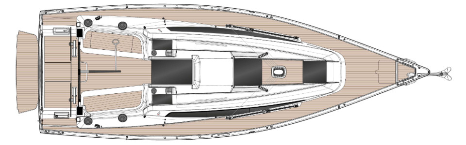 Dehler 34 Main Deck