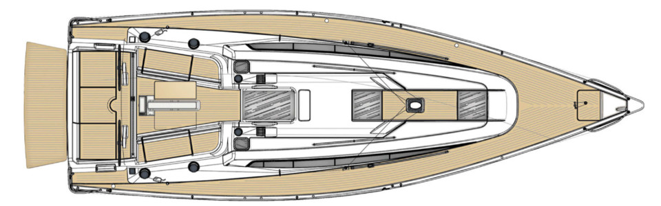 Dehler 38 Главная Палуба