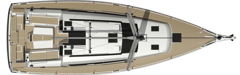 Dufour 412 Grand Large Вид Сверху