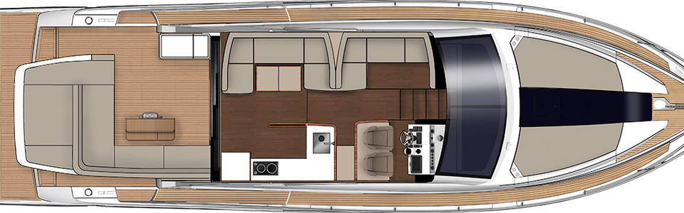 Fairline Targa 53 GT Main Deck (Optional)