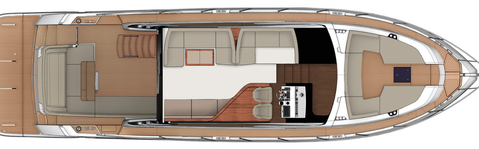 Fairline Squadron 53 Главная Палуба (Опционально 3)