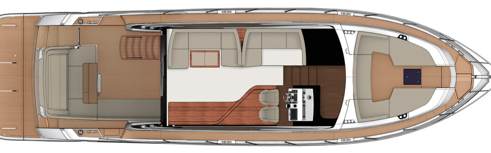 Fairline Squadron 53 Главная Палуба (Опционально 4)