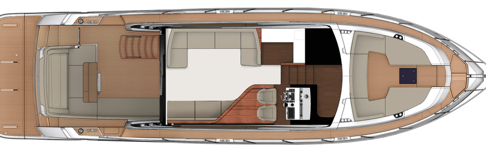 Fairline Squadron 53 Главная Палуба (Опционально 2)
