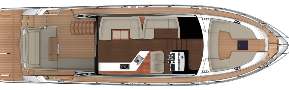 Fairline Squadron 53 Главная Палуба (Опционально)