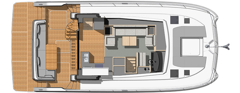 Fountaine Pajot MY 40 Главная Палуба