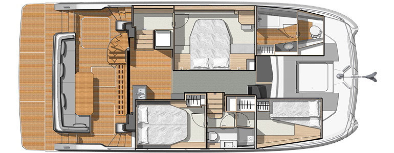 Fountaine Pajot MY 40 Нижняя Палуба (Опционально)