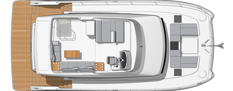 Fountaine Pajot MY 44 Flybridge Deck