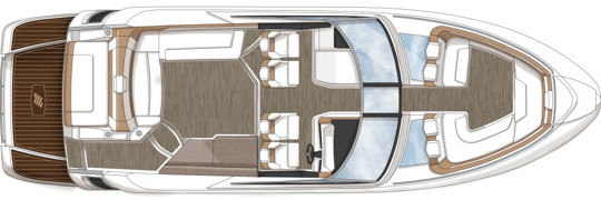 Four Winns Horizon 350 Main Deck