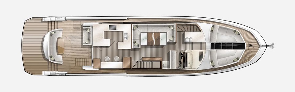 Galeon Skydeck 650 Main Deck