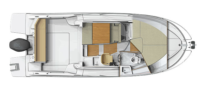 Beneteau Antares 8 OB Main Deck