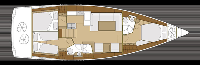 Grand Soleil 46 LC Cubierta Inferior