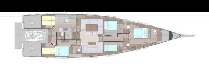Grand Soleil Custom 80 Unterdeck 2