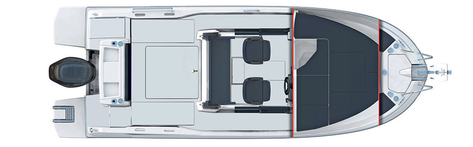 Beneteau Barracuda 7 Lower Deck