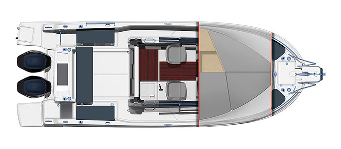 Beneteau Barracuda 8 Ponte Inferiore
