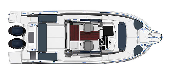 Beneteau Barracuda 8 Pont Principal (Optionnel)