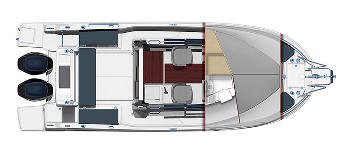 Beneteau Barracuda 8 Ponte Inferiore (Opzionale)