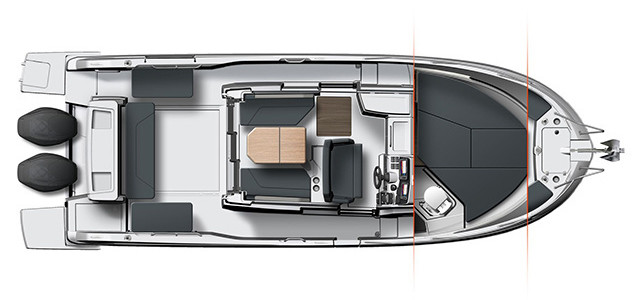 Beneteau Barracuda 9 Cubierta Inferior (Opcional)