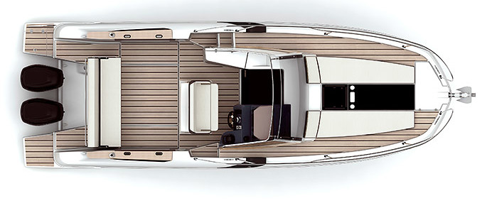 Beneteau Flyer 8.8 SUNdeck Ponte Principale