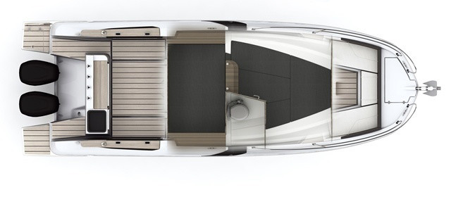 Beneteau Flyer 8.8 SPACEdeck Нижняя Палуба