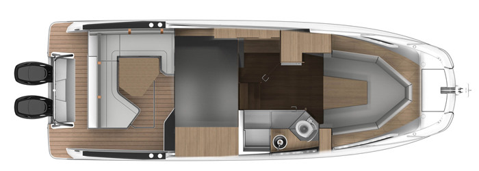 Beneteau Flyer 10 Нижняя Палуба