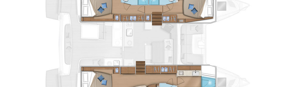 Lagoon 46 Pont Inférieur