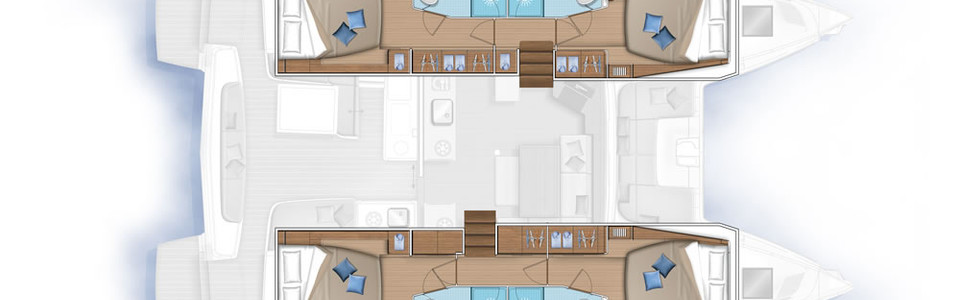 Lagoon 46 Нижняя Палуба (Опционально)