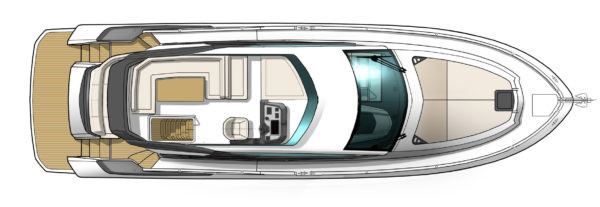 Beneteau Gran Turismo 50 Sport fly Спортфлай Палуба