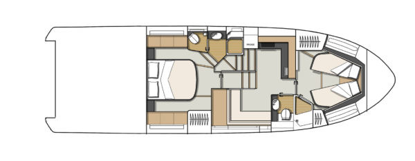 Beneteau Gran Turismo 50 Sport fly Lower Deck (Optional)