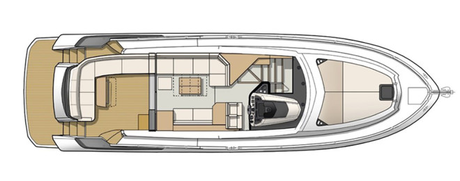 Beneteau Gran Turismo 50 Sport fly Главная Палуба 2